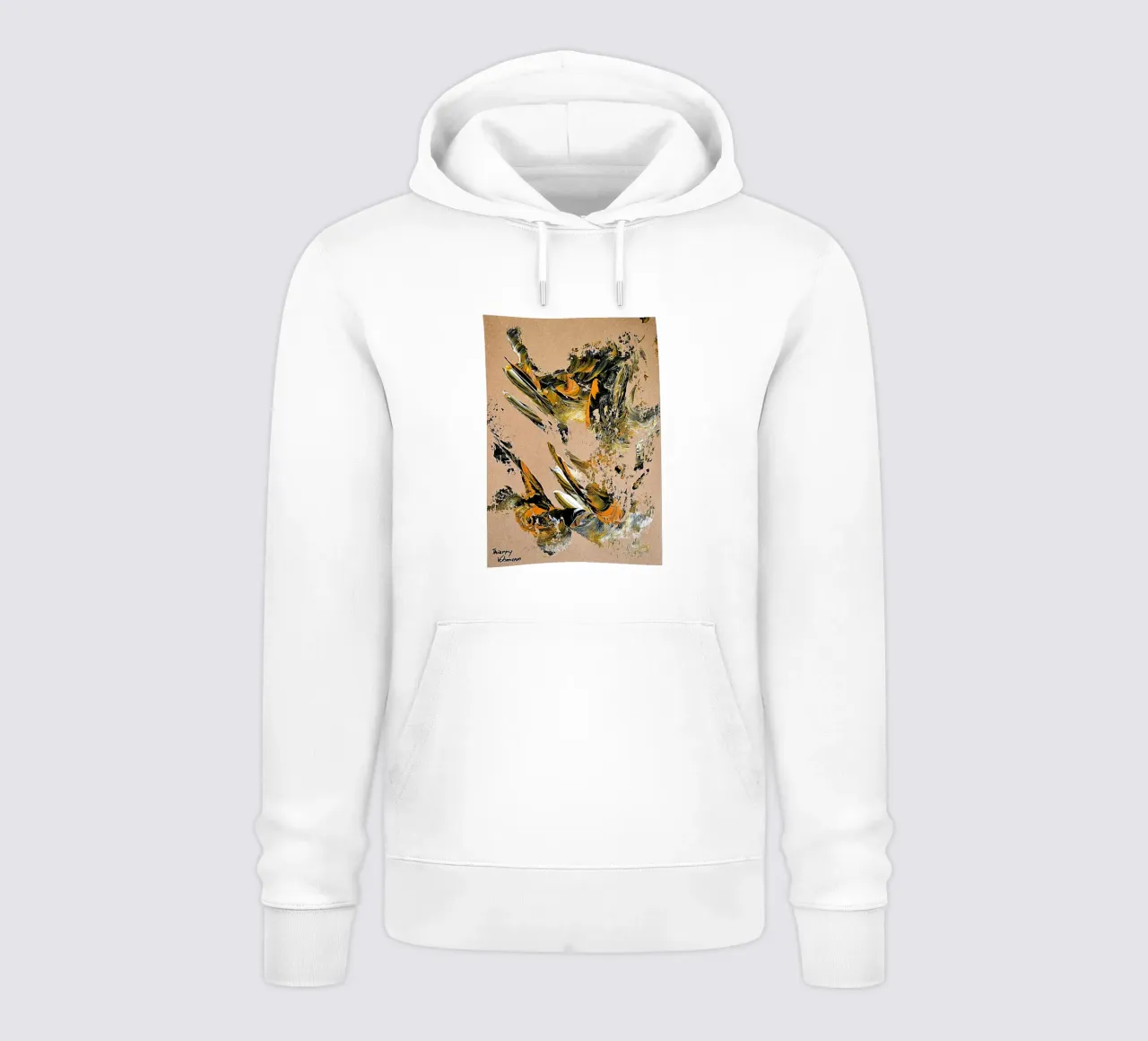 MESSAGE FROM THE HEART 25 Hoodie von Thierry Vobmann Abstract painting