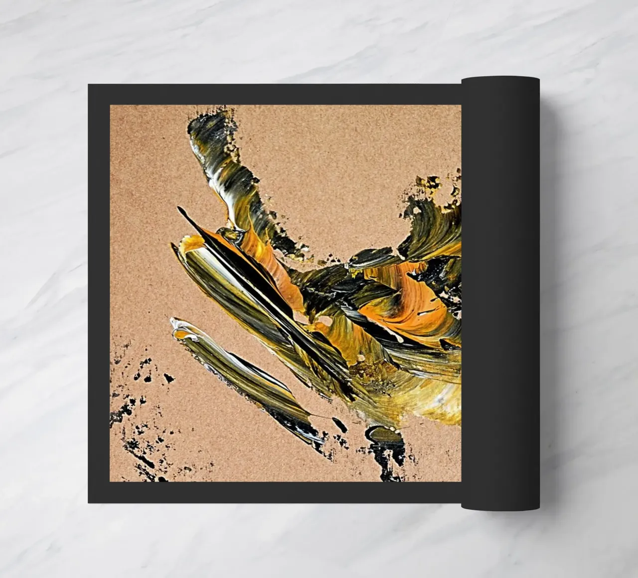 MESSAGE FROM THE HEART 25 zerbino da Thierry Vobmann Abstract painting