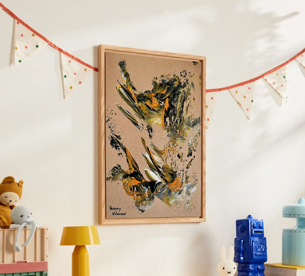 MESSAGE FROM THE HEART 25 plexiglass da Thierry Vobmann Abstract painting