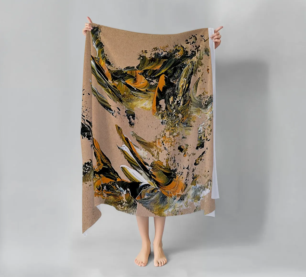 MESSAGE FROM THE HEART 25 telo mare da Thierry Vobmann Abstract painting