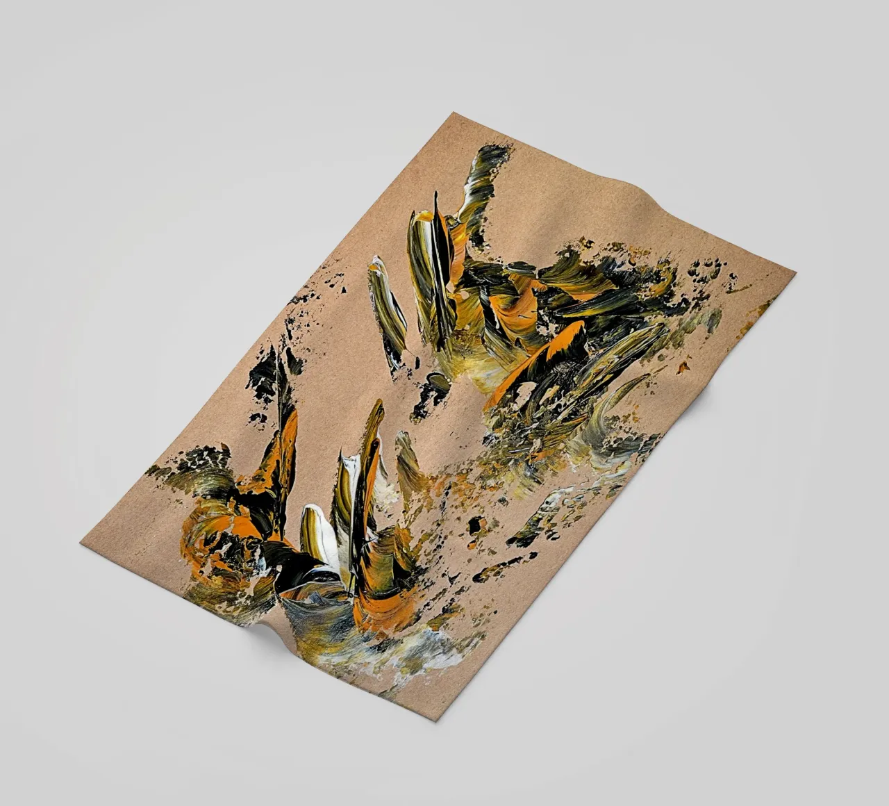 MESSAGE FROM THE HEART 25 Strandtuch von Thierry Vobmann Abstract painting