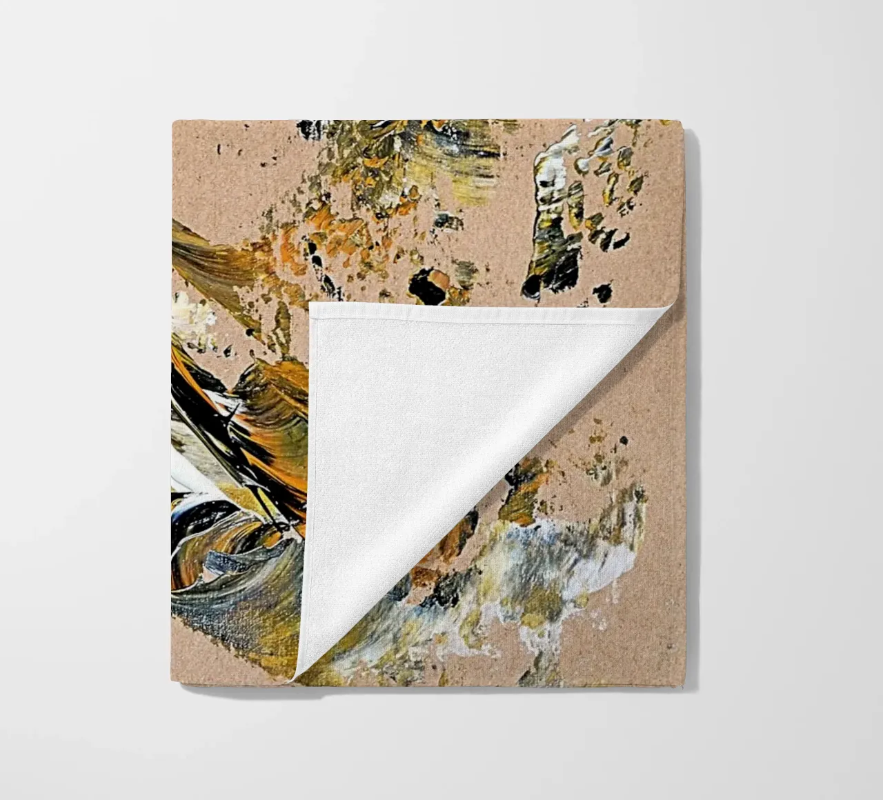 MESSAGE FROM THE HEART 25 Strandtuch von Thierry Vobmann Abstract painting