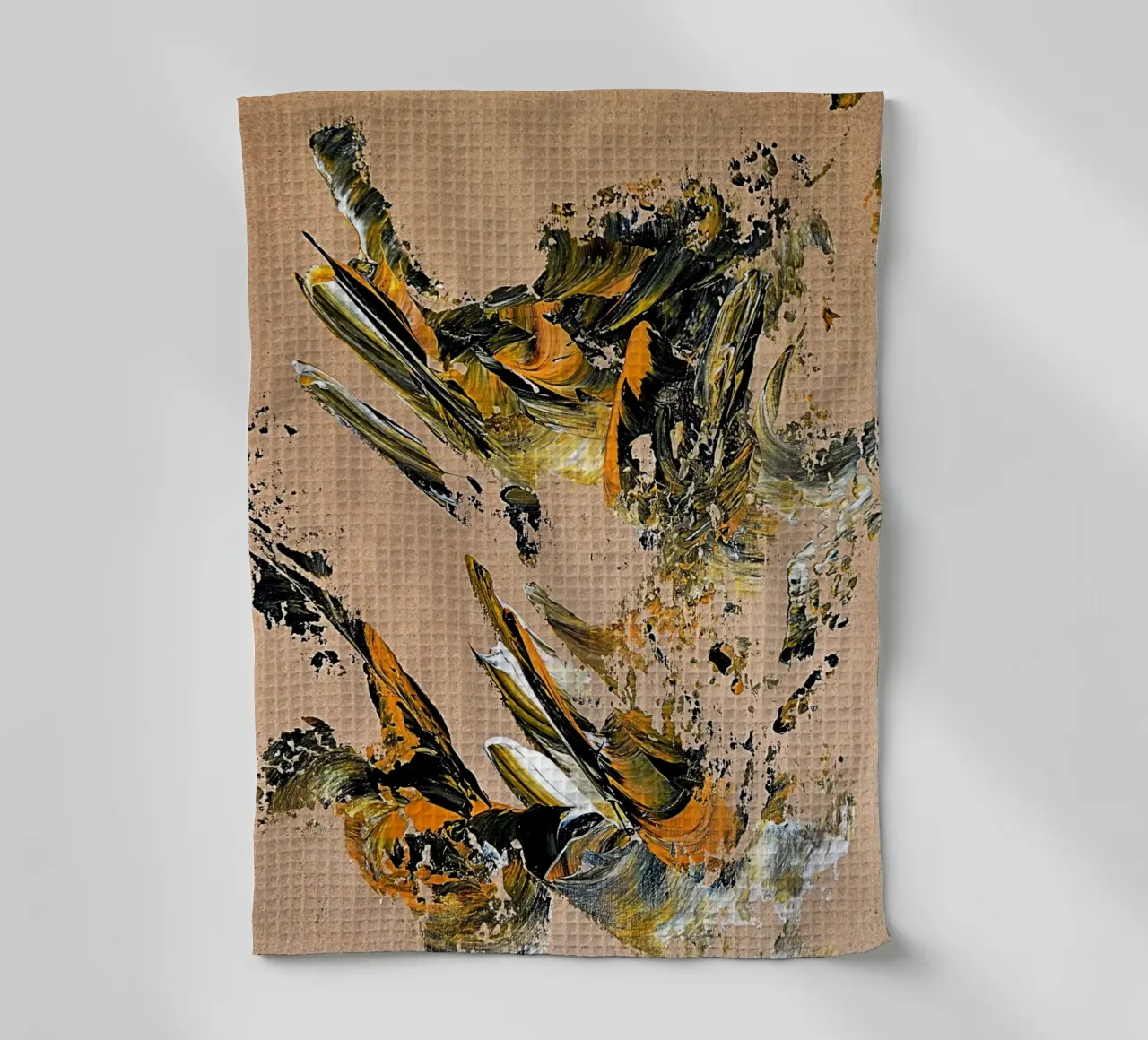 MESSAGE FROM THE HEART 25 torchon de Thierry Vobmann Abstract painting