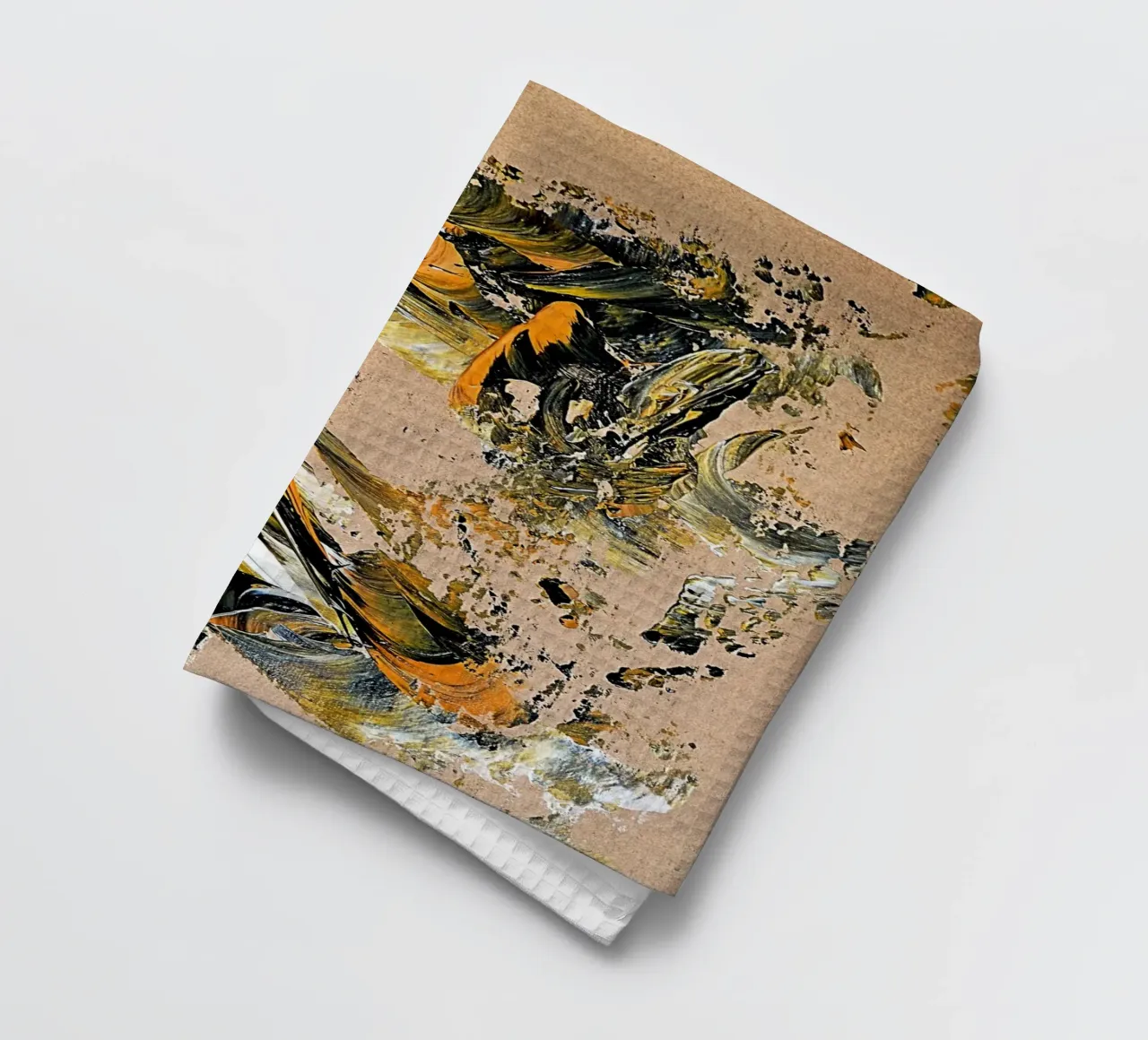 MESSAGE FROM THE HEART 25 torchon de Thierry Vobmann Abstract painting