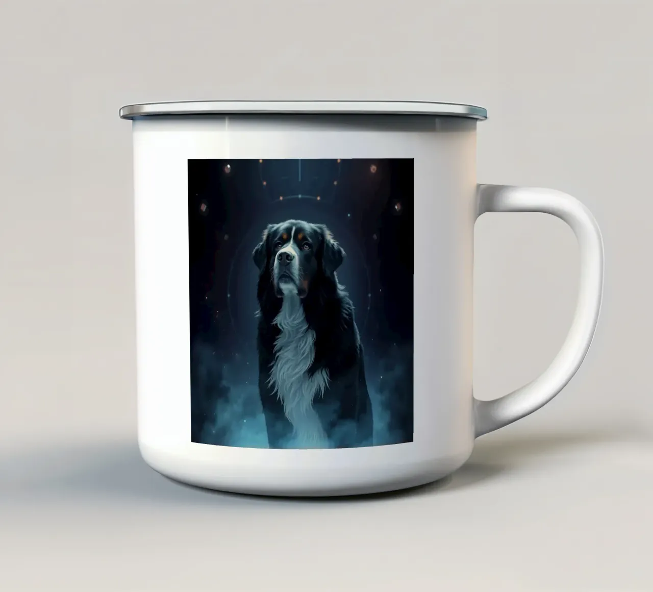 Bellissimo cane da montagna bernese #47 tazza in smalto da Yumis.Beargang.and.Me