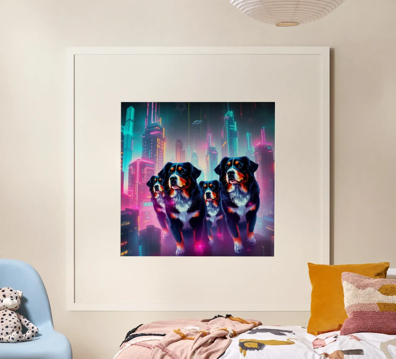 Bellissimo cane da montagna bernese #49 poster da Yumis.Beargang.and.Me