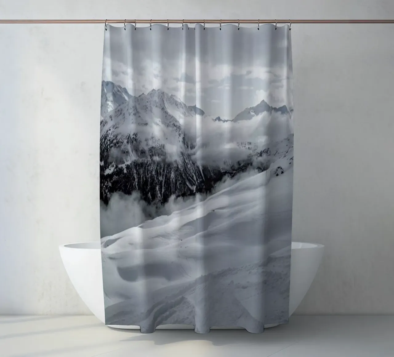 Clouds In The Mountains tenda da doccia da Sebastian Hilgetag