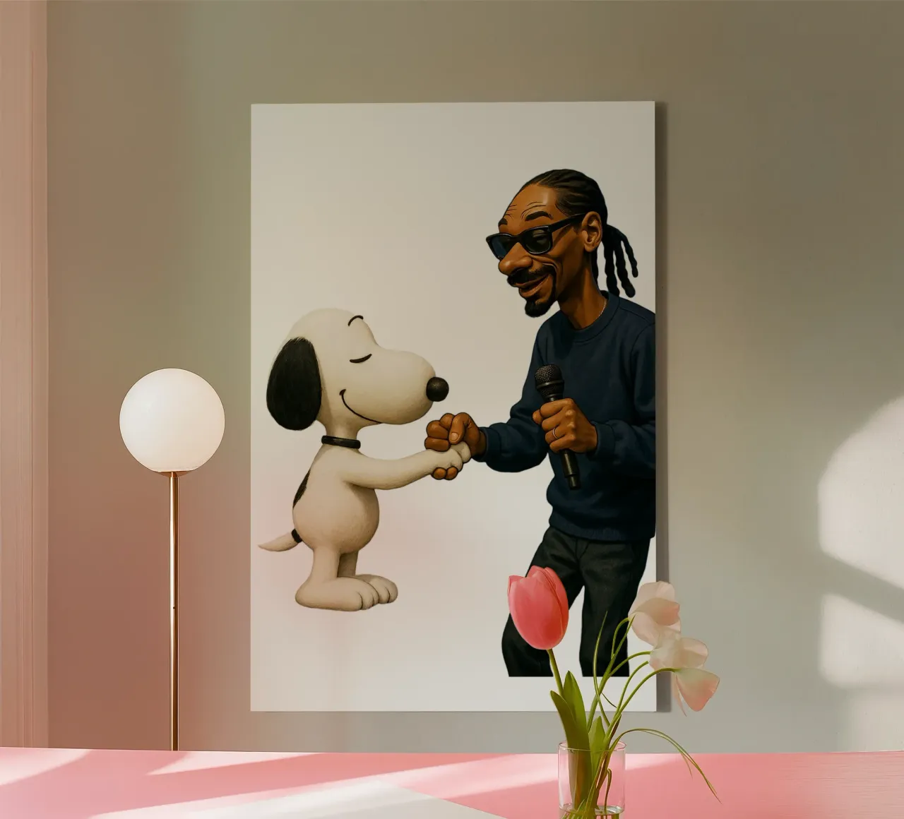 Snoopy VS Snoop Trending Now lienzo de Urban Life