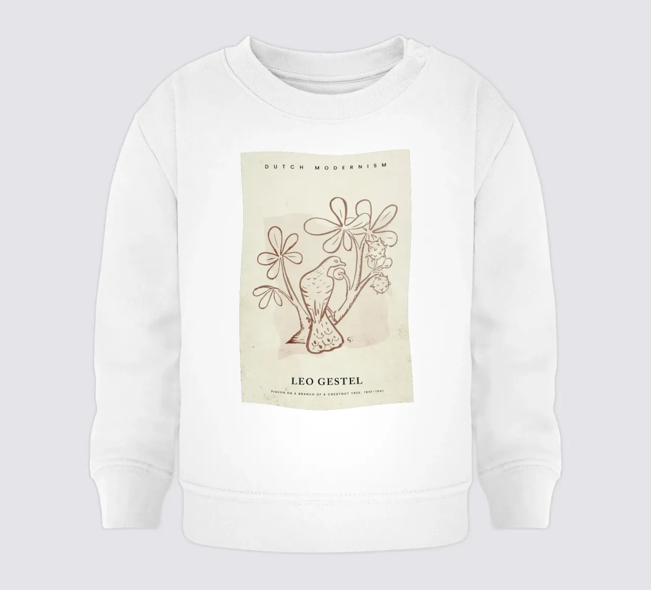 Gestel - Pigeon on a Branch of a Chestnut Tree felpa neonato da Vintage by JUNIQE
