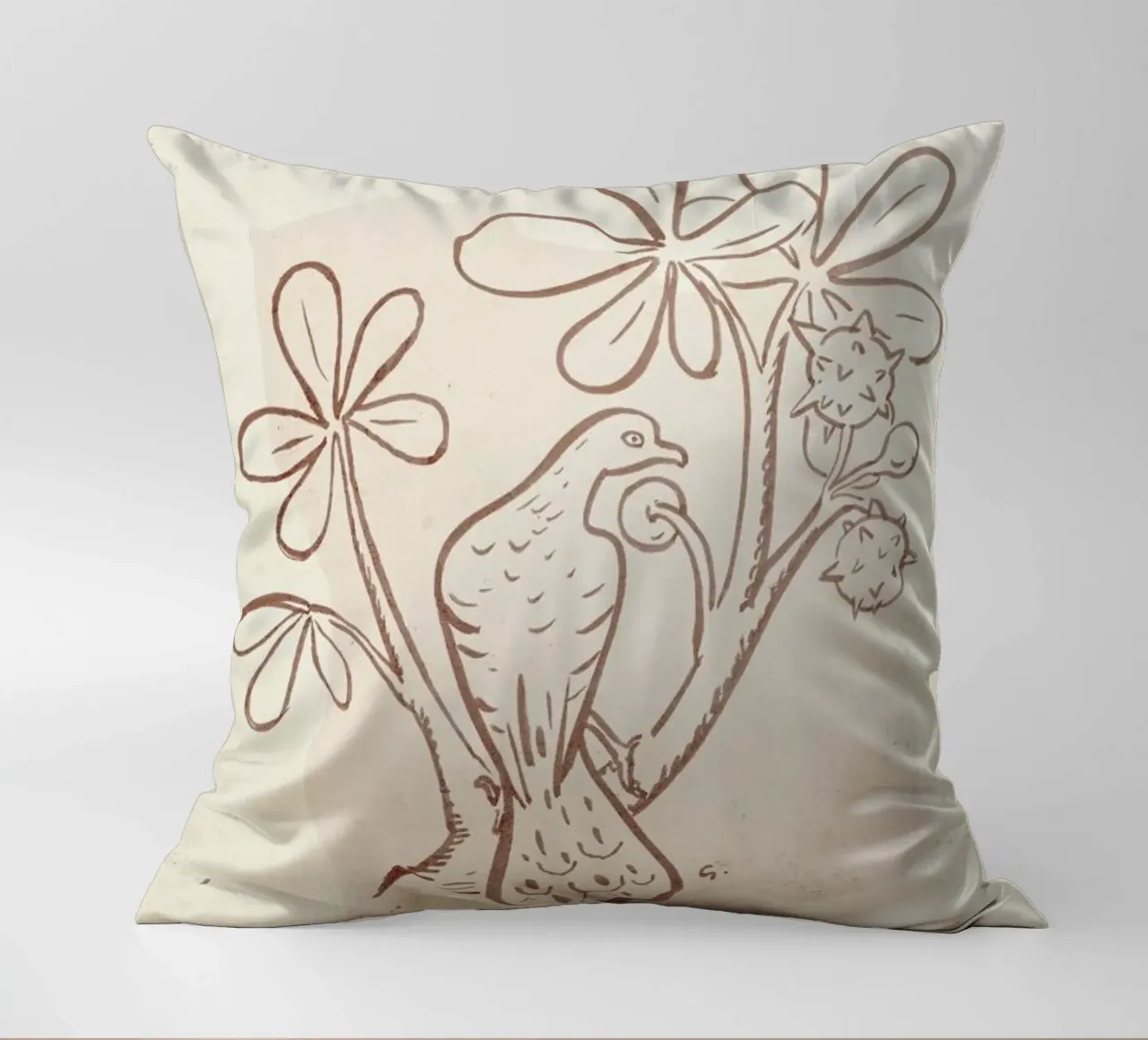 Gestel - Pigeon on a Branch of a Chestnut Tree cuscino da Vintage by JUNIQE