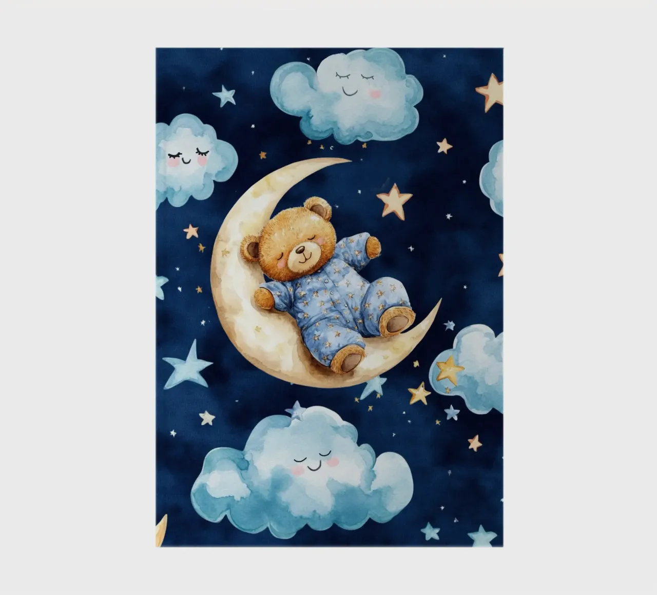 Blauer Teddybär Notizbuch von Happy Littles