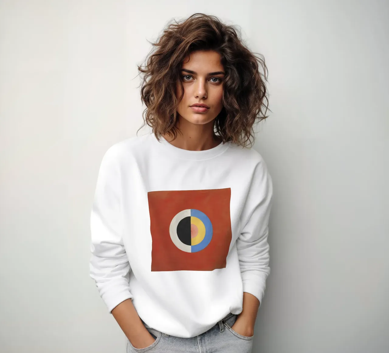 hilma af klint de zwaan nr 17 sweatshirt van 50 masterpieces