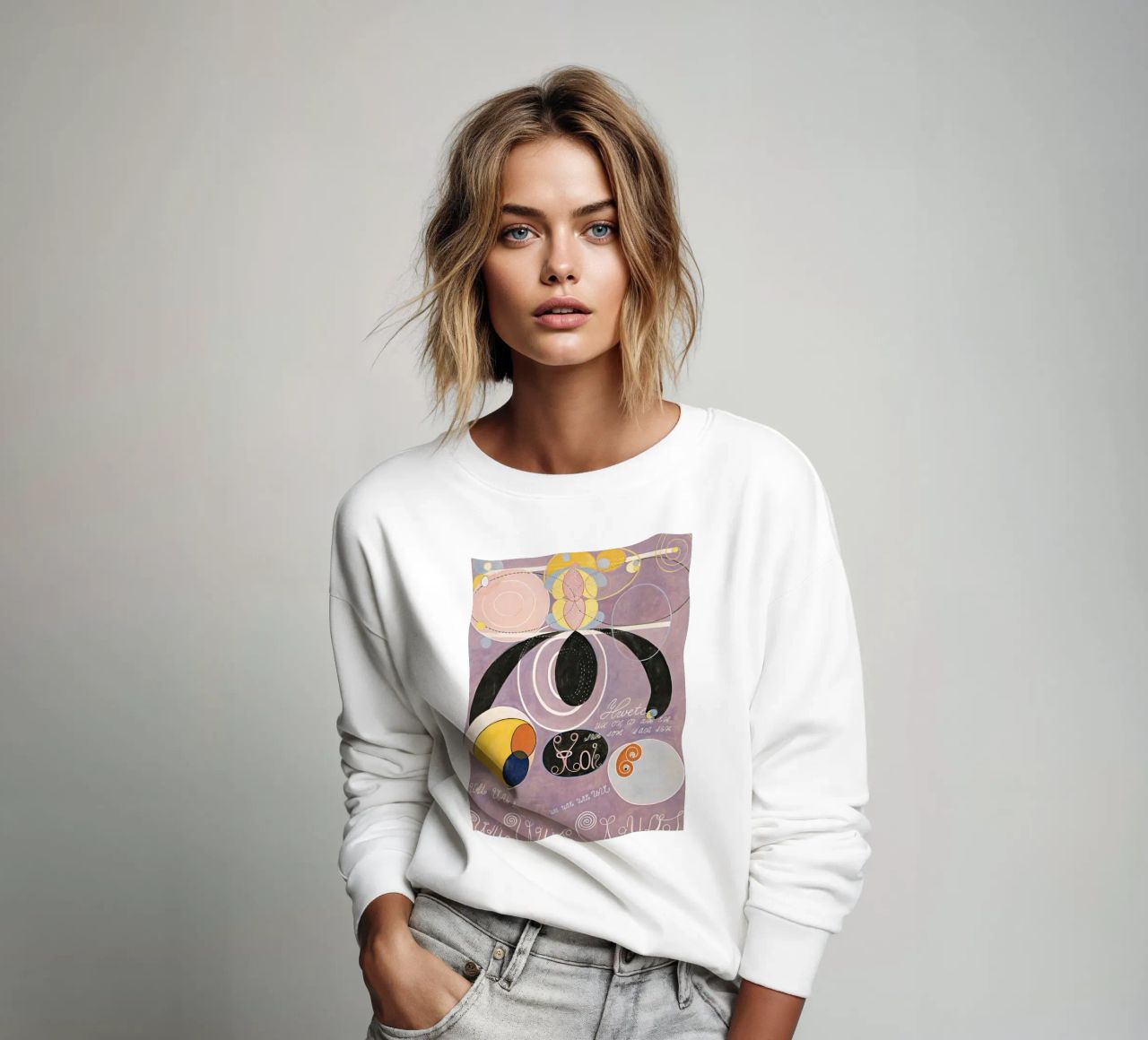 Hilma Af Klint The Ten Largest No6 sweatshirt by 50 masterpieces