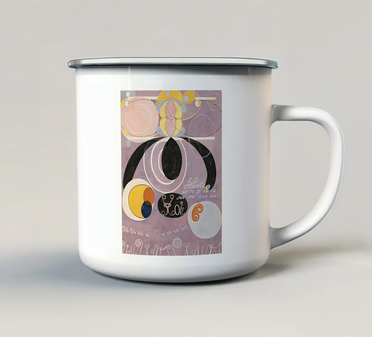 Hilma Af Klint Los diez mayores nº 6 taza de esmalte de 50 masterpieces