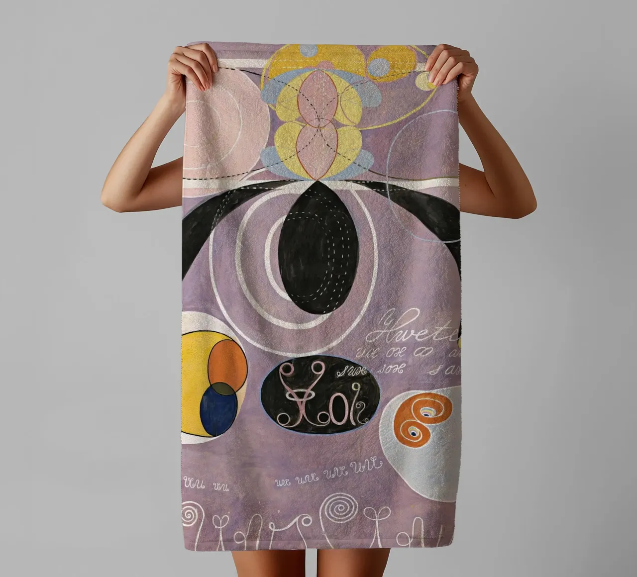Hilma Af Klint Los diez mayores nº 6 toalla de baño de 50 masterpieces