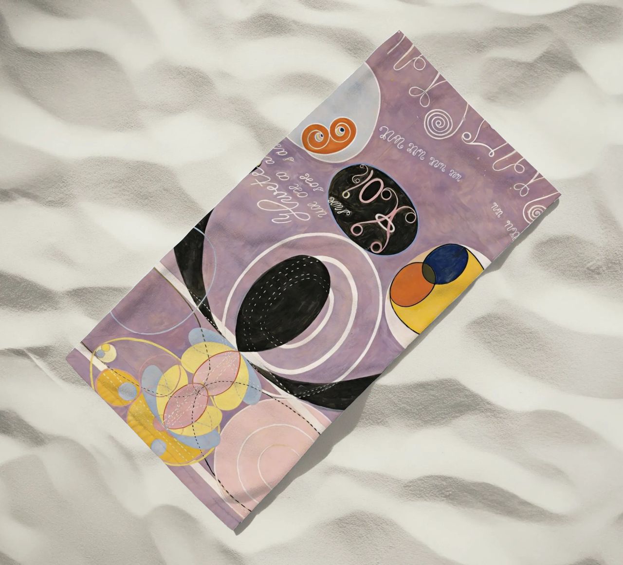 Hilma Af Klint De Tien Grootste No6 strandhanddoek van 50 masterpieces