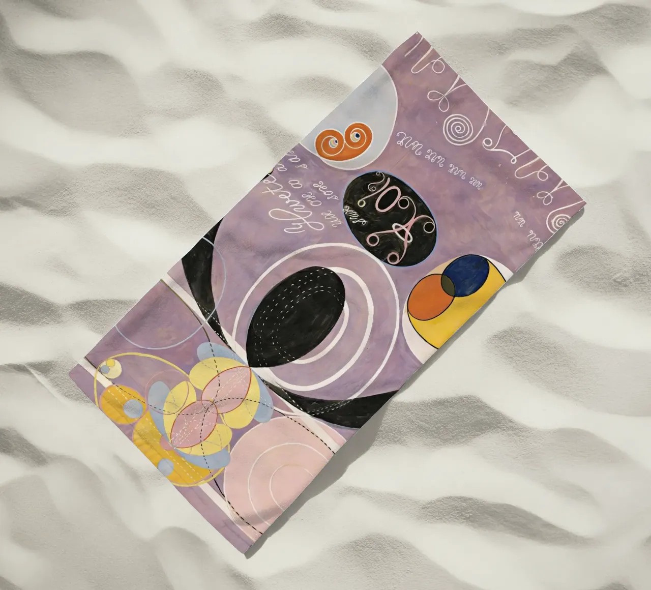 Hilma Af Klint Los diez mayores nº 6 toalla de playa de 50 masterpieces