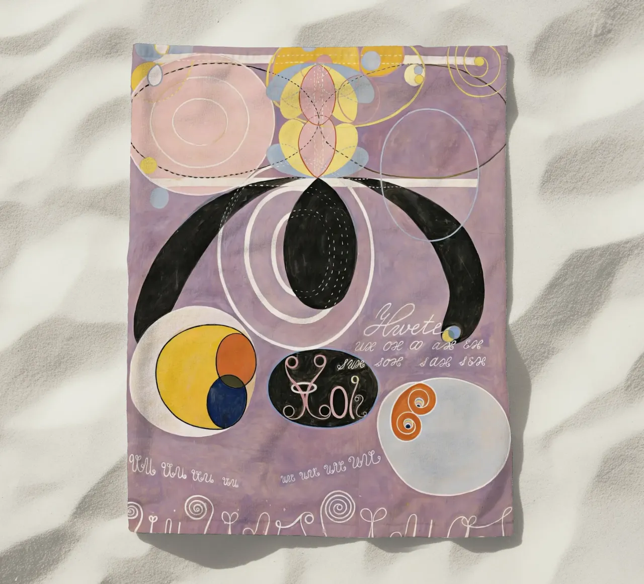 Hilma Af Klint I dieci più grandi No6 telo mare da 100 masterpieces