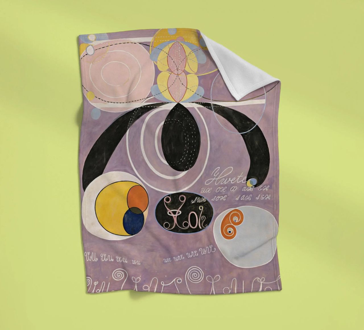 Hilma Af Klint The Ten Largest No6 fleece blanket by 50 masterpieces