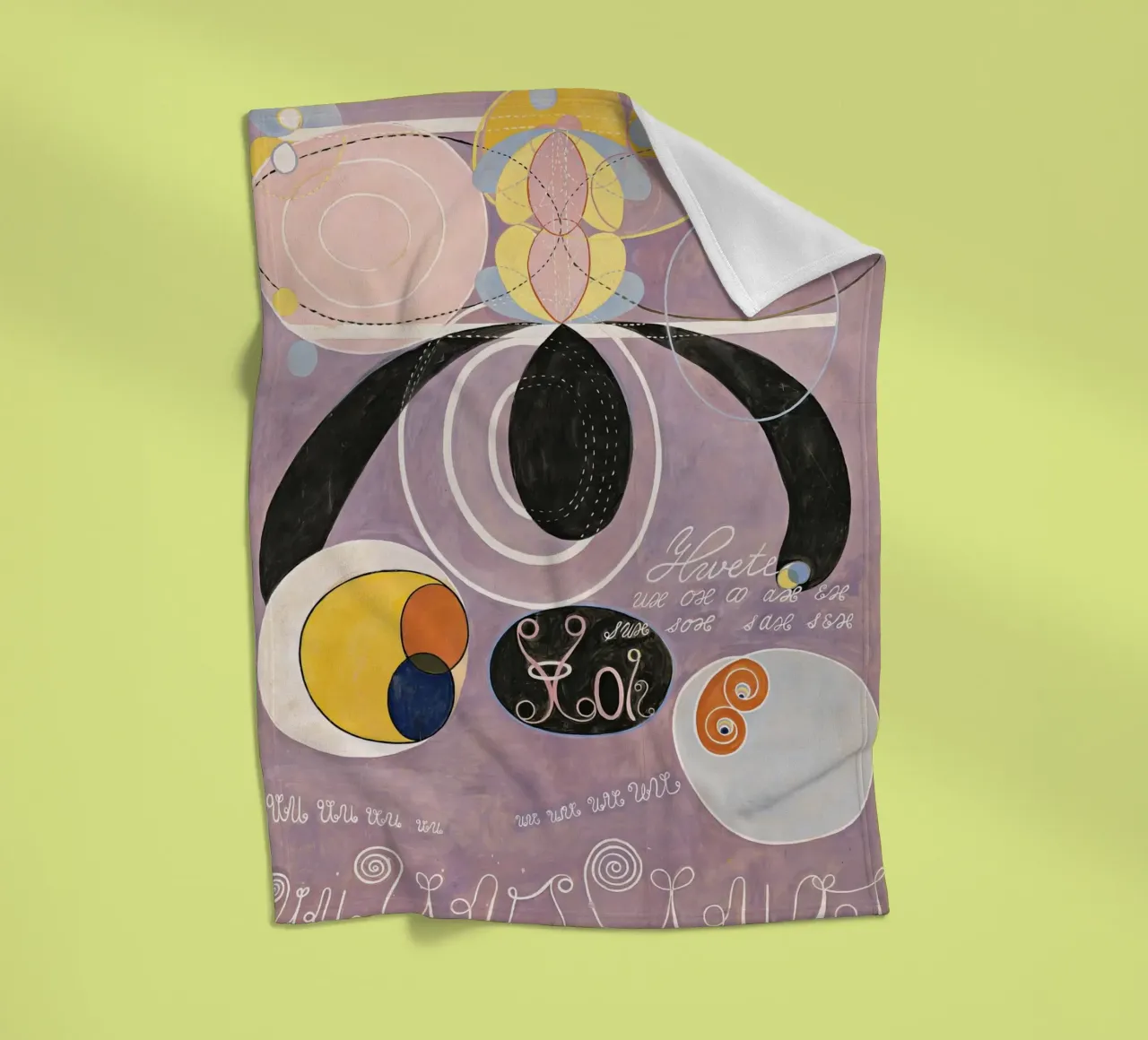 Hilma Af Klint Los diez mayores nº 6 manta de franela de 50 masterpieces