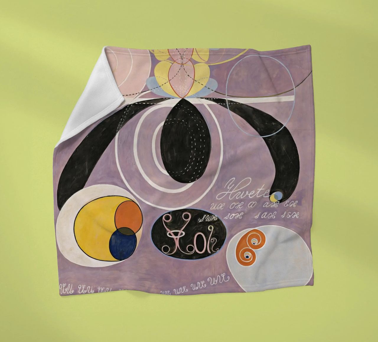 Hilma Af Klint The Ten Largest No6 fleece blanket by 50 masterpieces