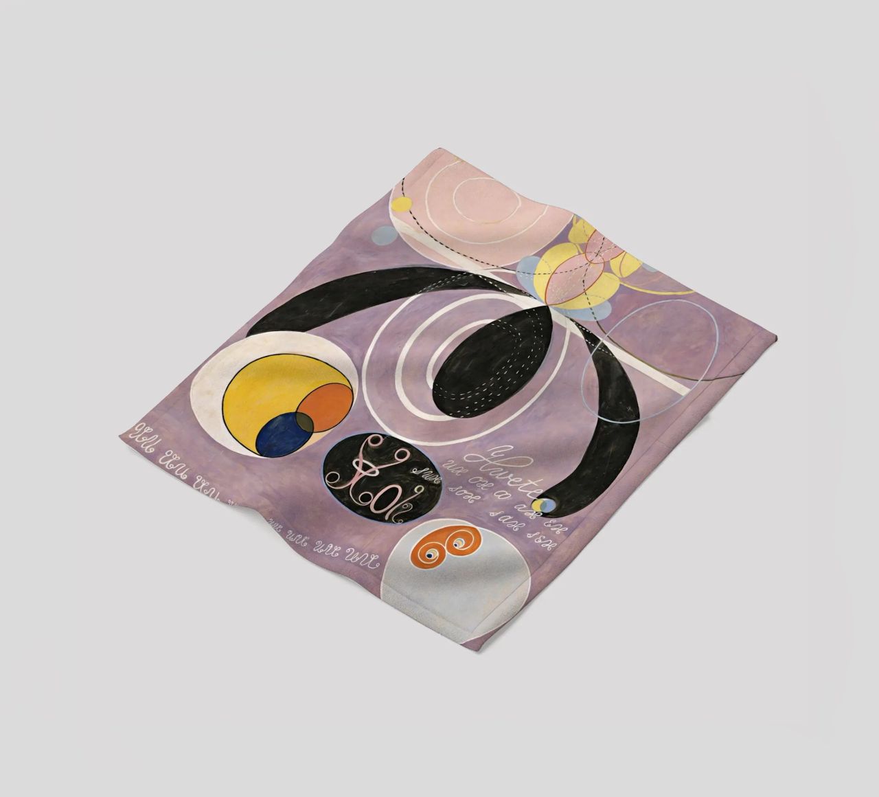 Hilma Af Klint The Ten Largest No6 fleece blanket by 50 masterpieces