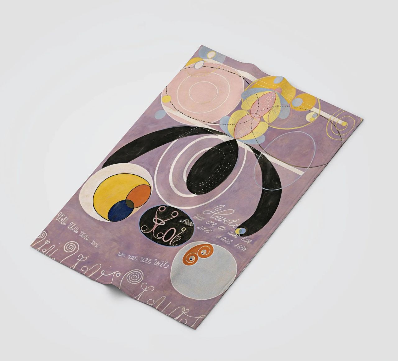 Hilma Af Klint The Ten Largest No6 fleece blanket by 50 masterpieces