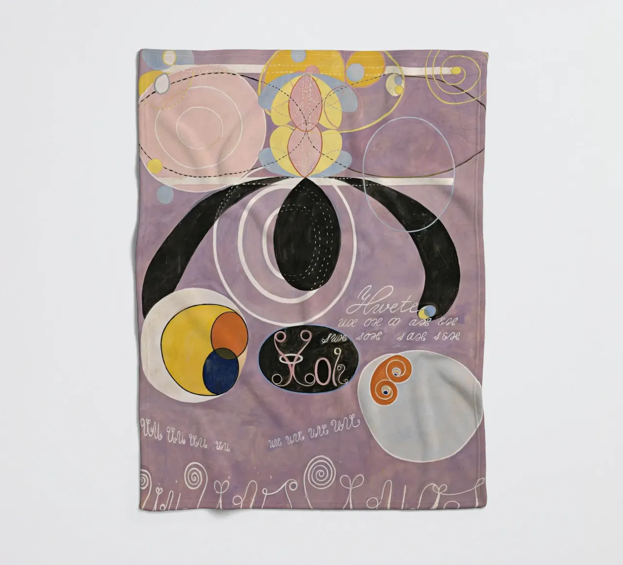 Hilma Af Klint I dieci più grandi No6 coperta in pile da 50 masterpieces