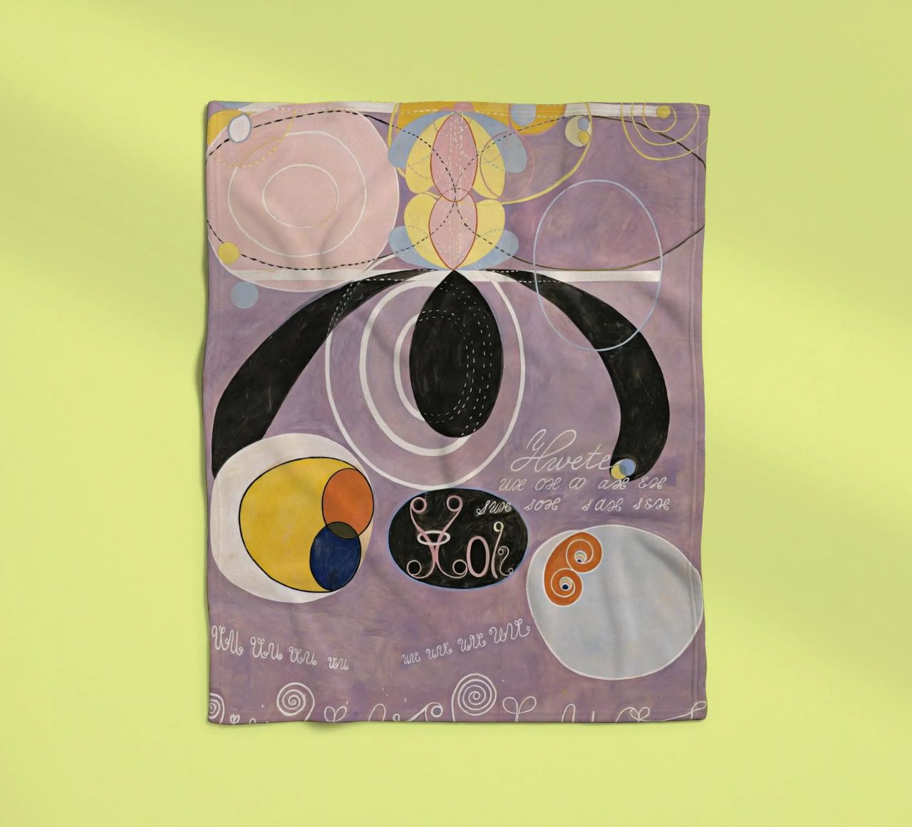 Hilma Af Klint The Ten Largest No6 fleece blanket by 50 masterpieces