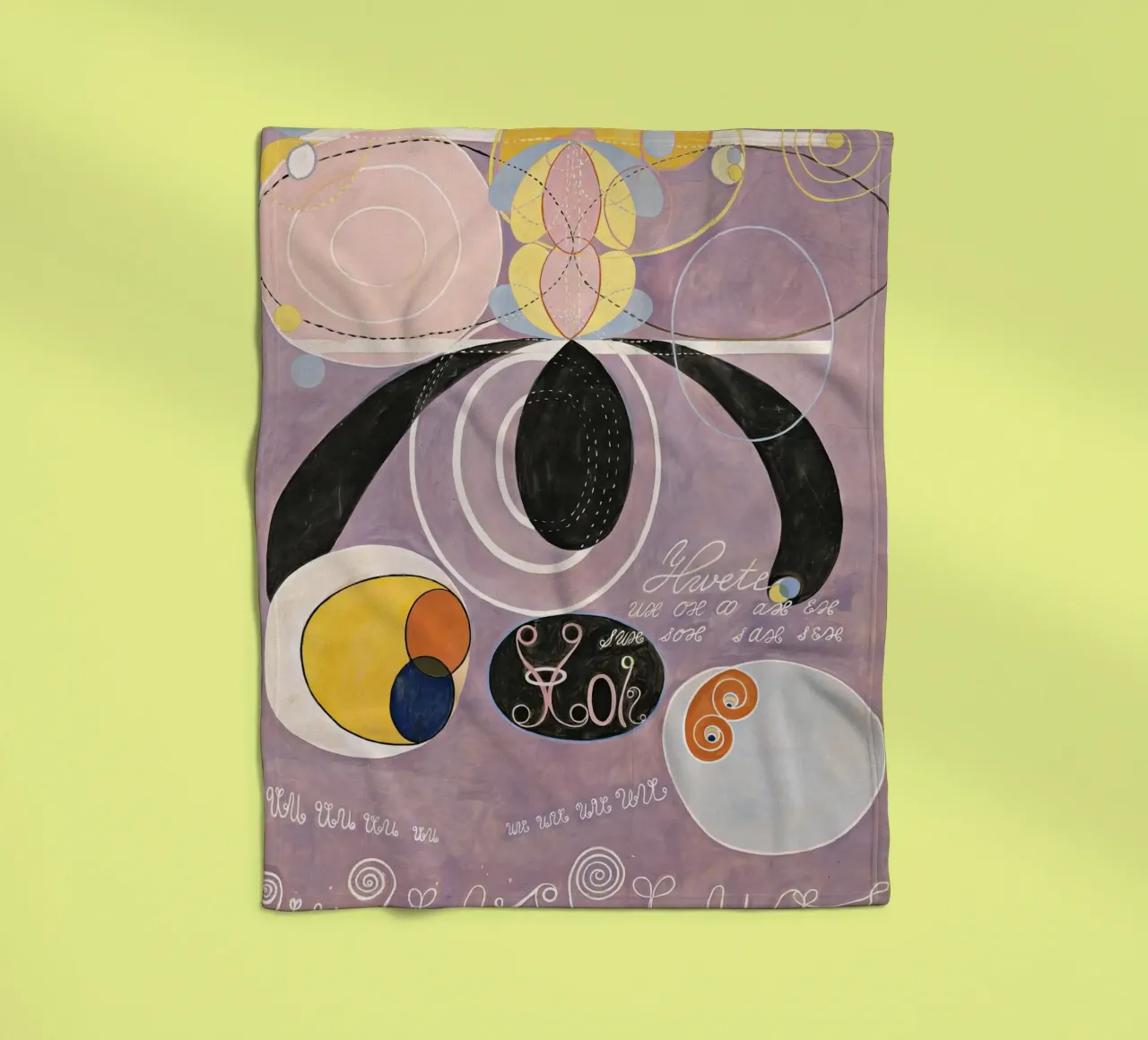 Hilma Af Klint Los diez mayores nº 6 manta de franela de 50 masterpieces