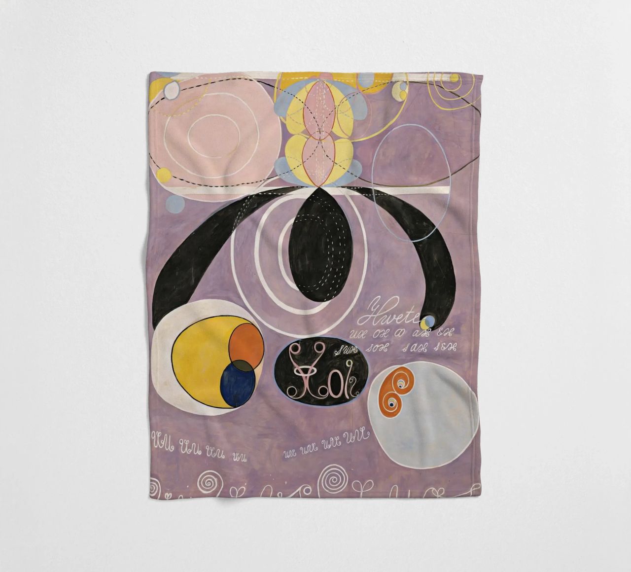 Hilma Af Klint The Ten Largest No6 fleece blanket by 50 masterpieces