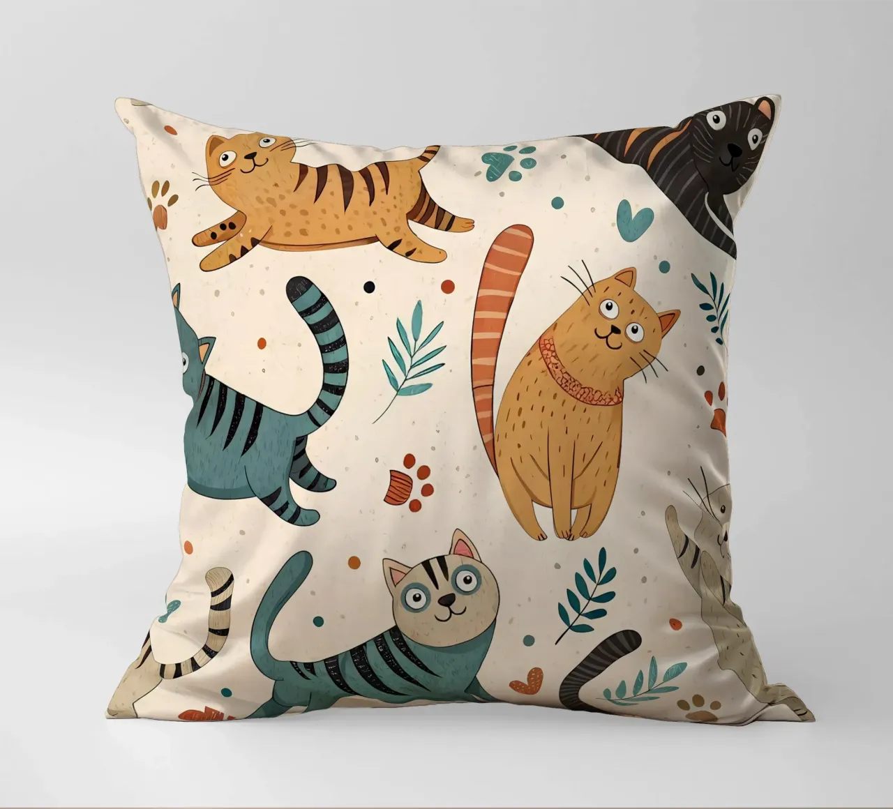 Schema di scarabocchio di gatto cuscino da Happy Littles