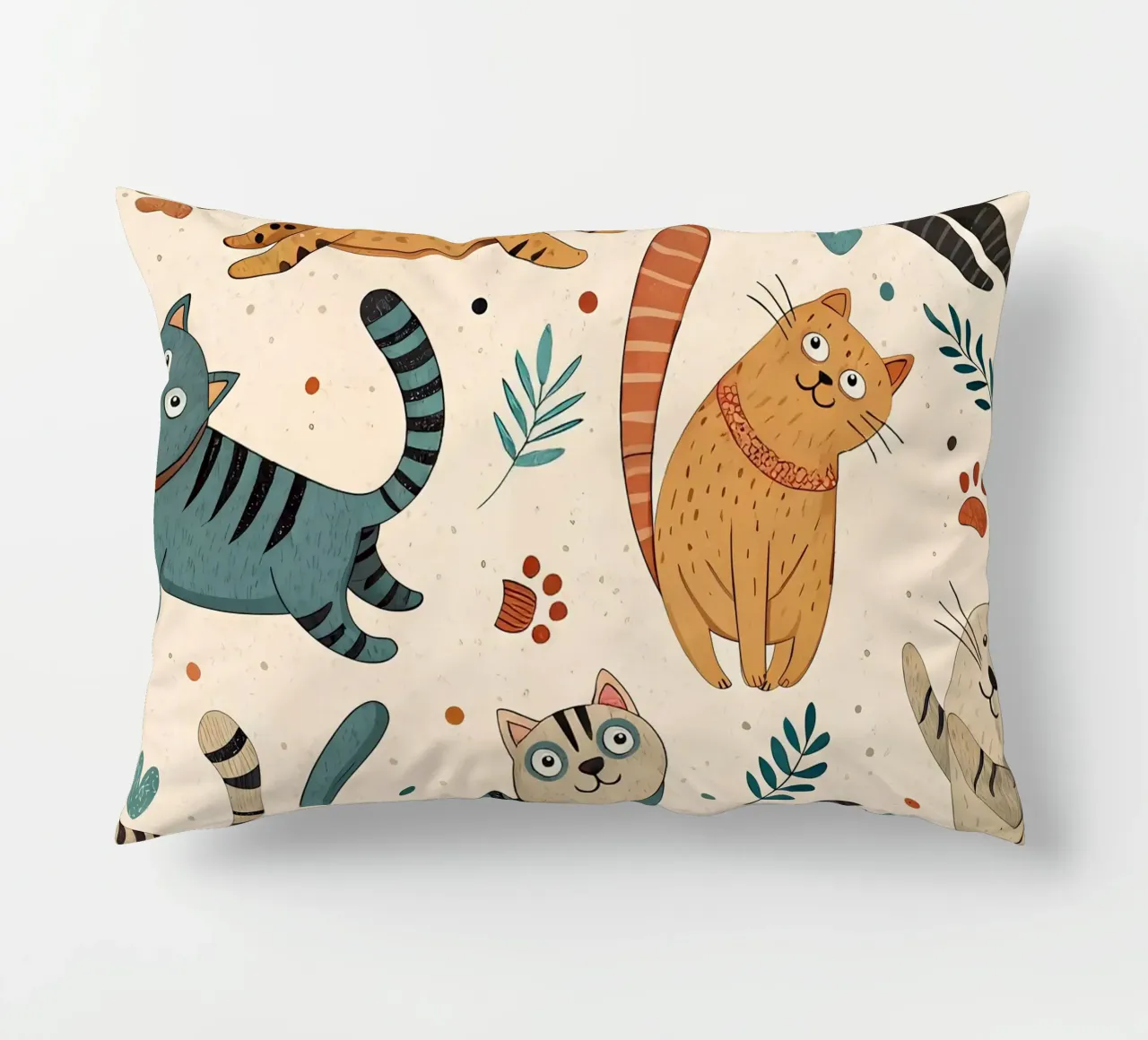 Schema di scarabocchio di gatto cuscino da Happy Littles