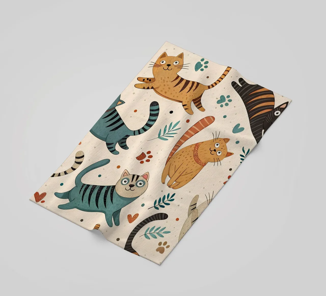 Cat Doodle Pattern telo mare da Happy Littles