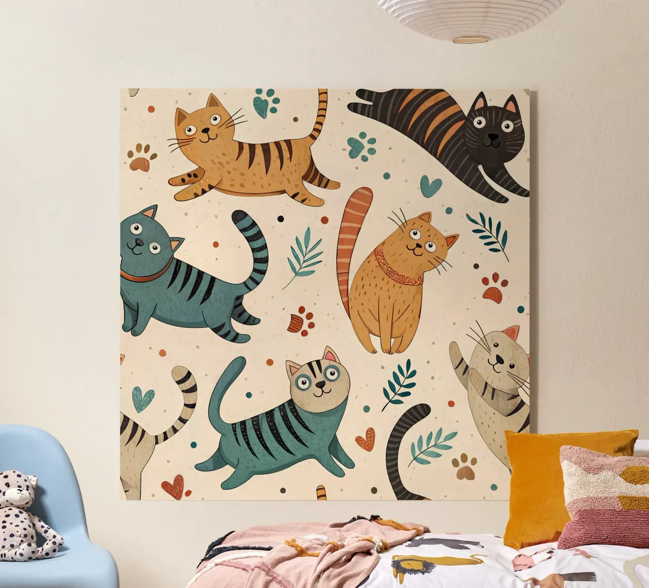 Schema di scarabocchio di gatto plexiglass da Happy Littles