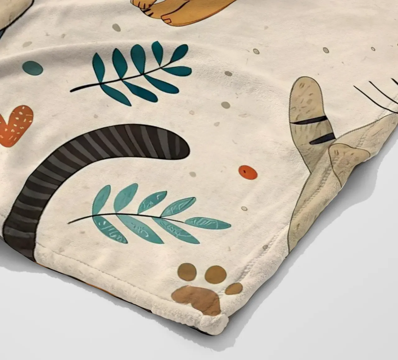 Cat Doodle Pattern fleecedeken van Happy Littles