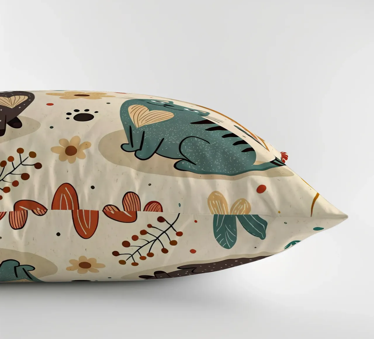 Cat Doodle Pattern kussen van Happy Littles