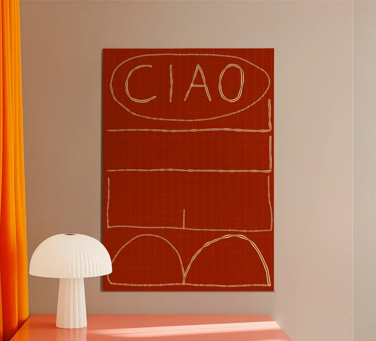 Ciao Bello alluminio dibond da Raumreise Design