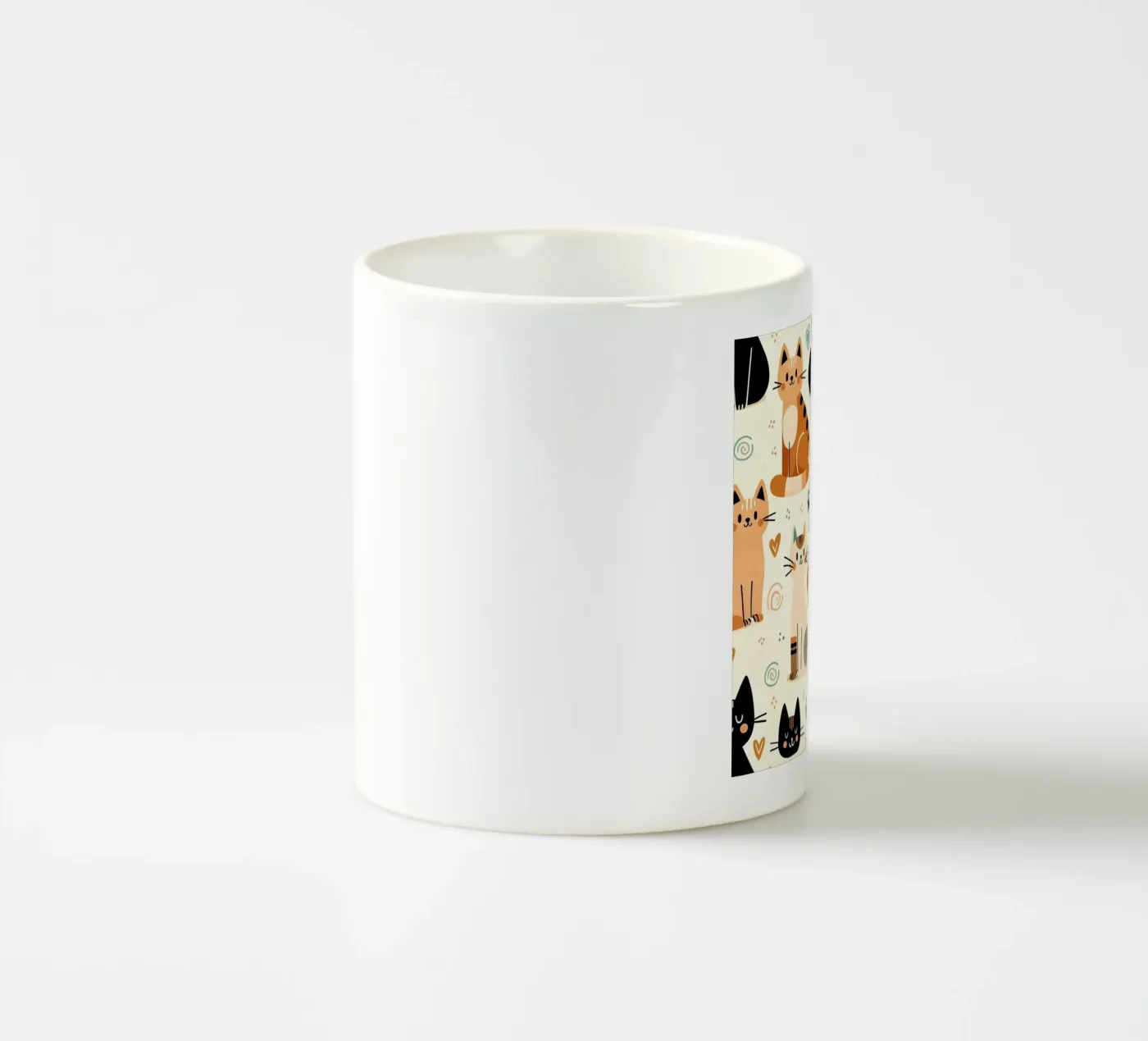 Cat Doodle Pattern mug en céramique de Happy Littles