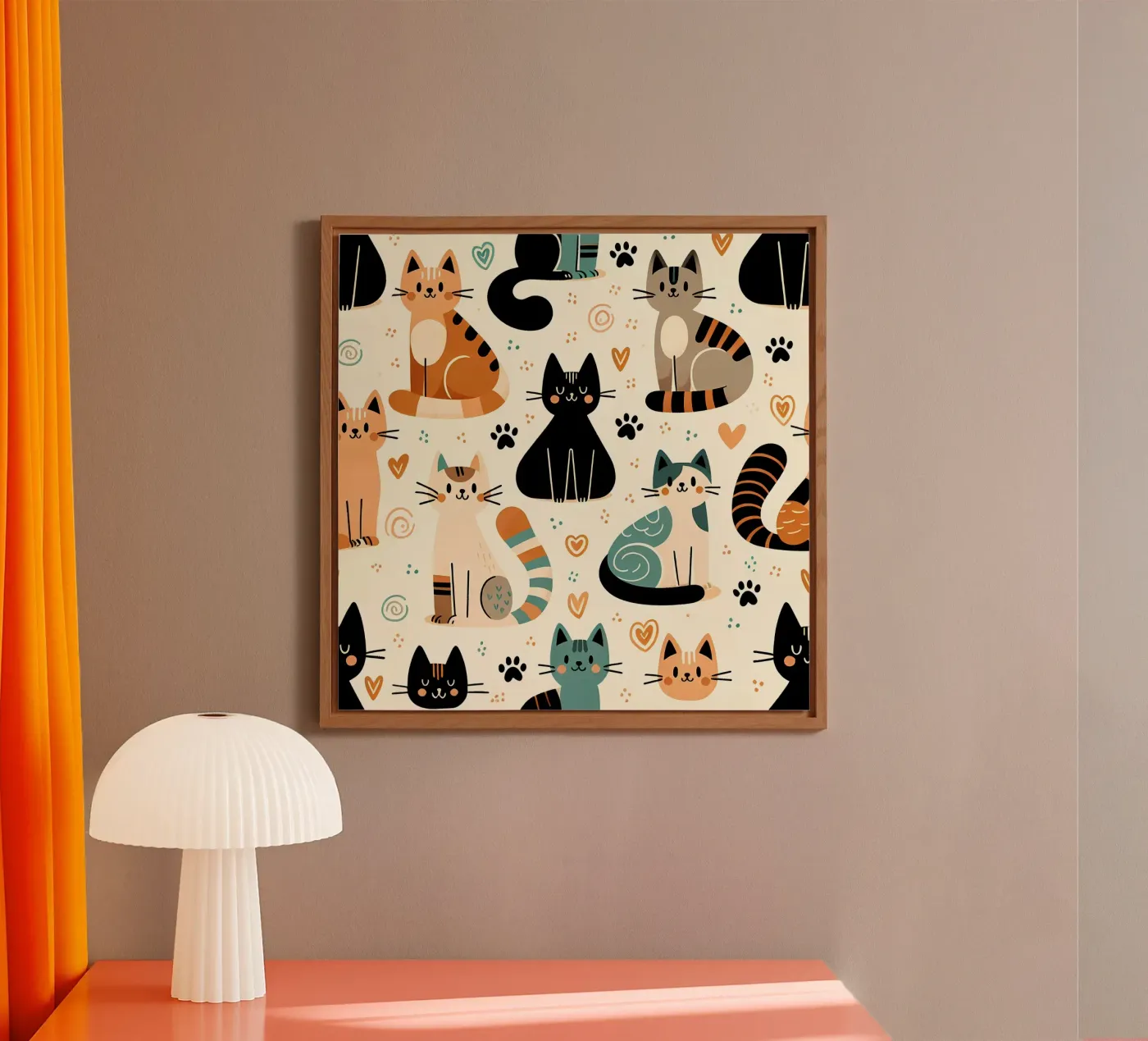 Cat Doodle Pattern forex plate by Happy Littles