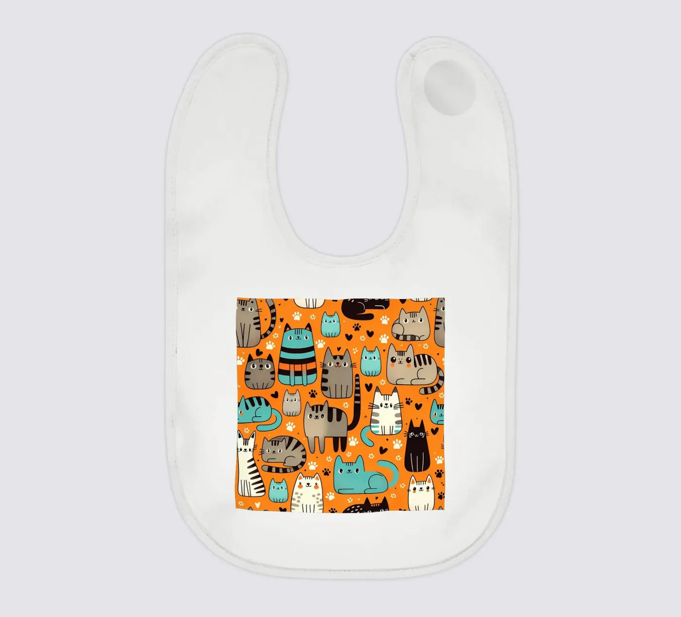 Cat Doodle Pattern bavoir de Happy Littles