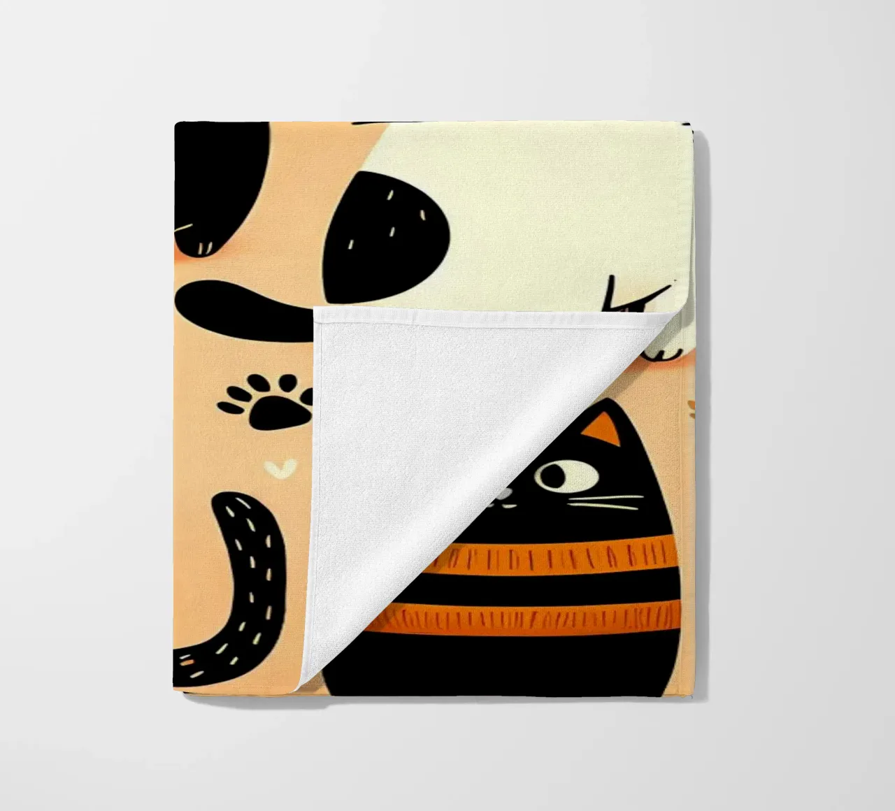 Schema di scarabocchio di gatto telo mare da Happy Littles