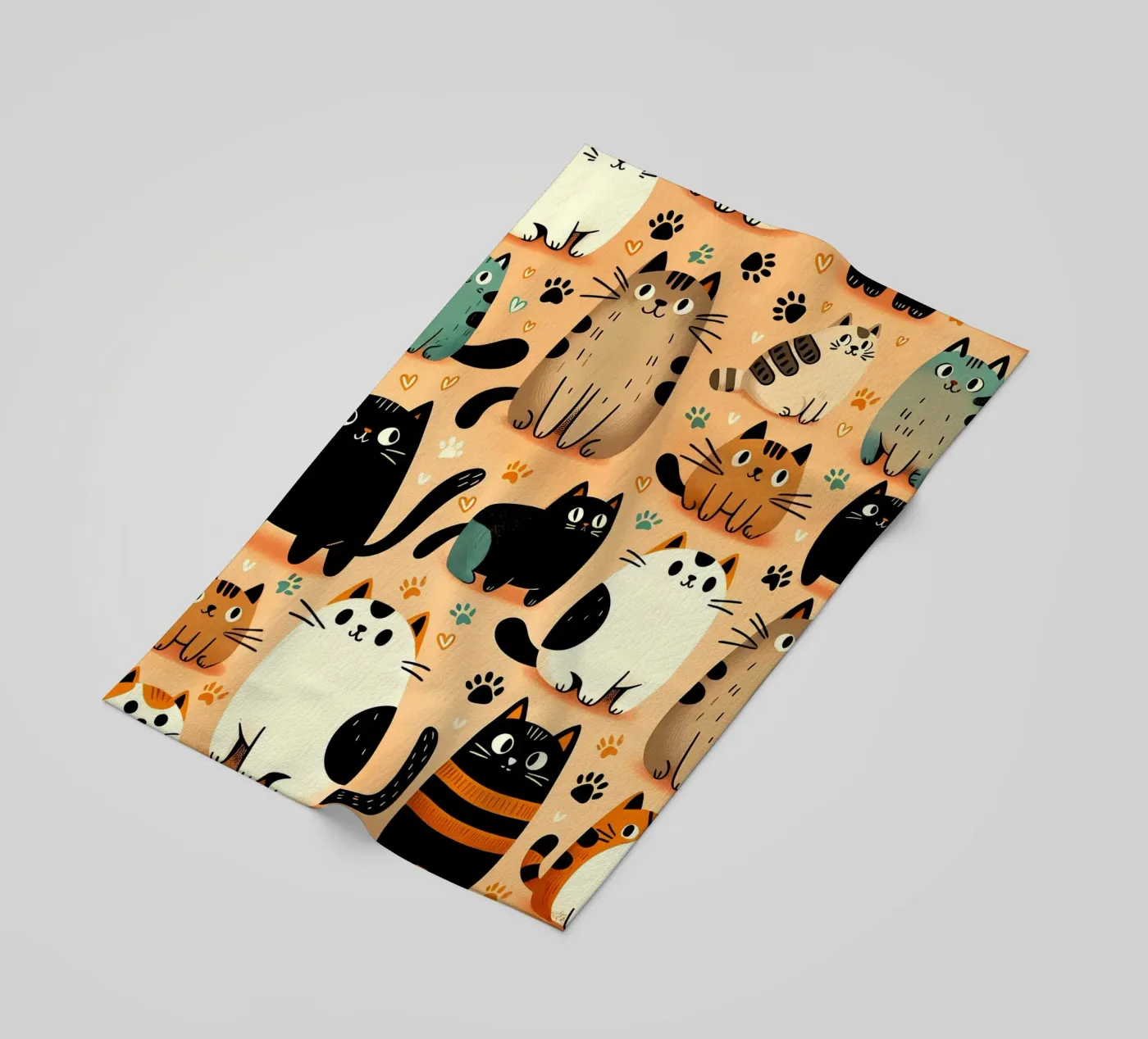 Cat Doodle Pattern telo mare da Happy Littles