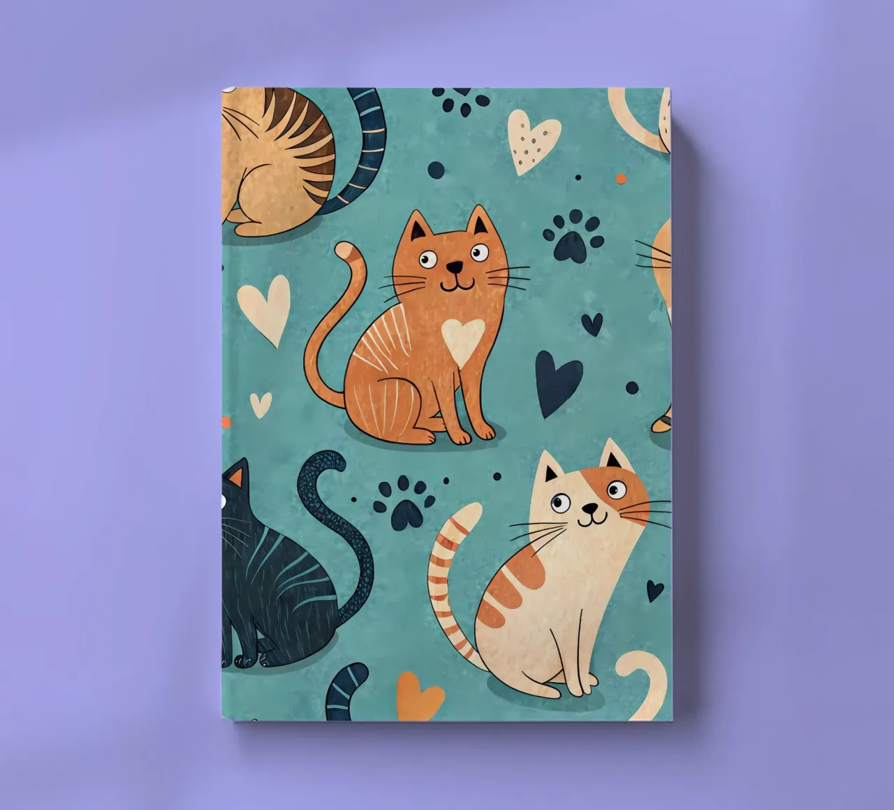 Schema di scarabocchio di gatto diario da Happy Littles