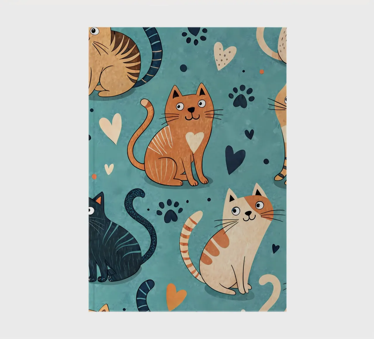 Schema di scarabocchio di gatto diario da Happy Littles