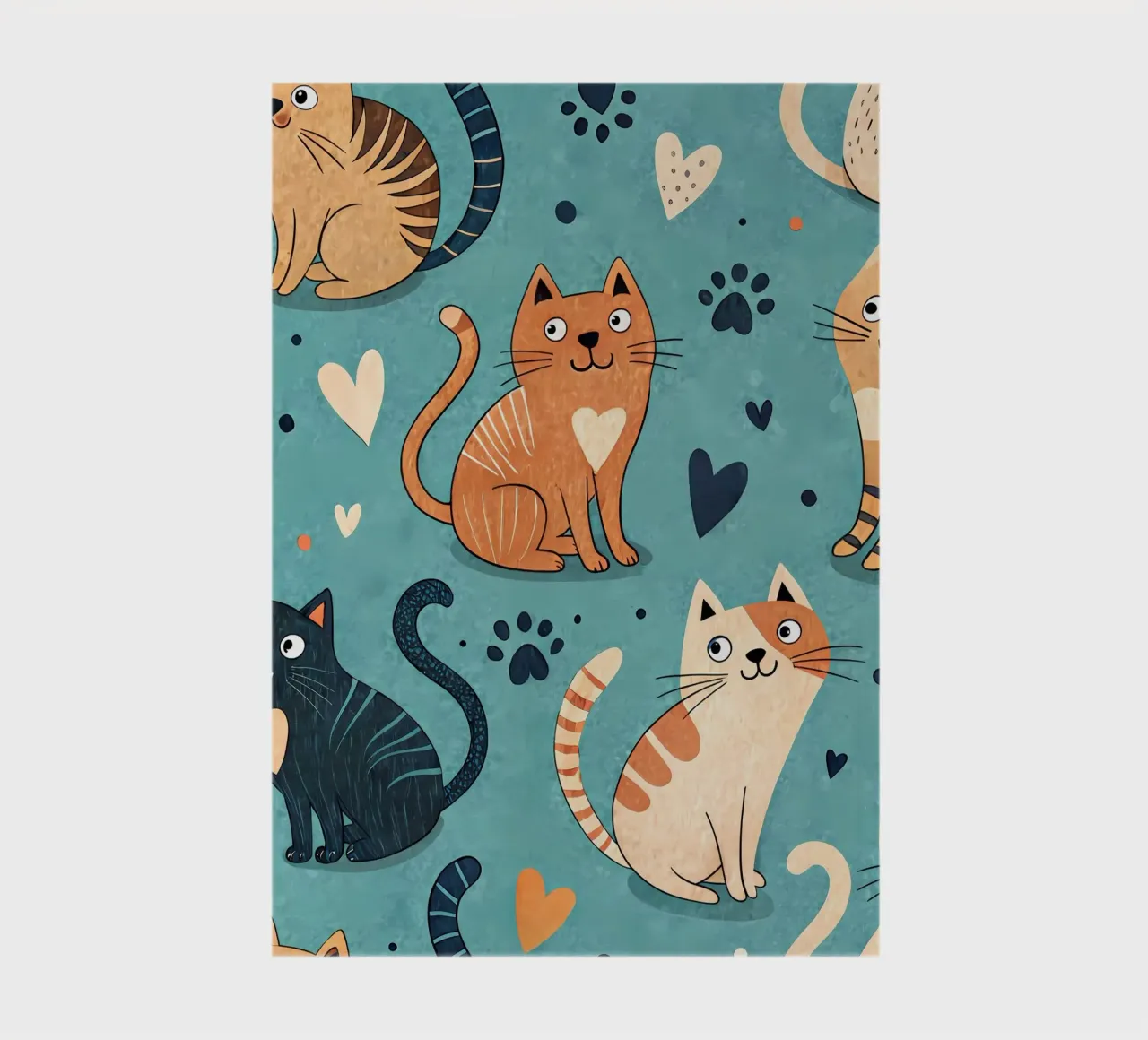 Schema di scarabocchio di gatto diario da Happy Littles