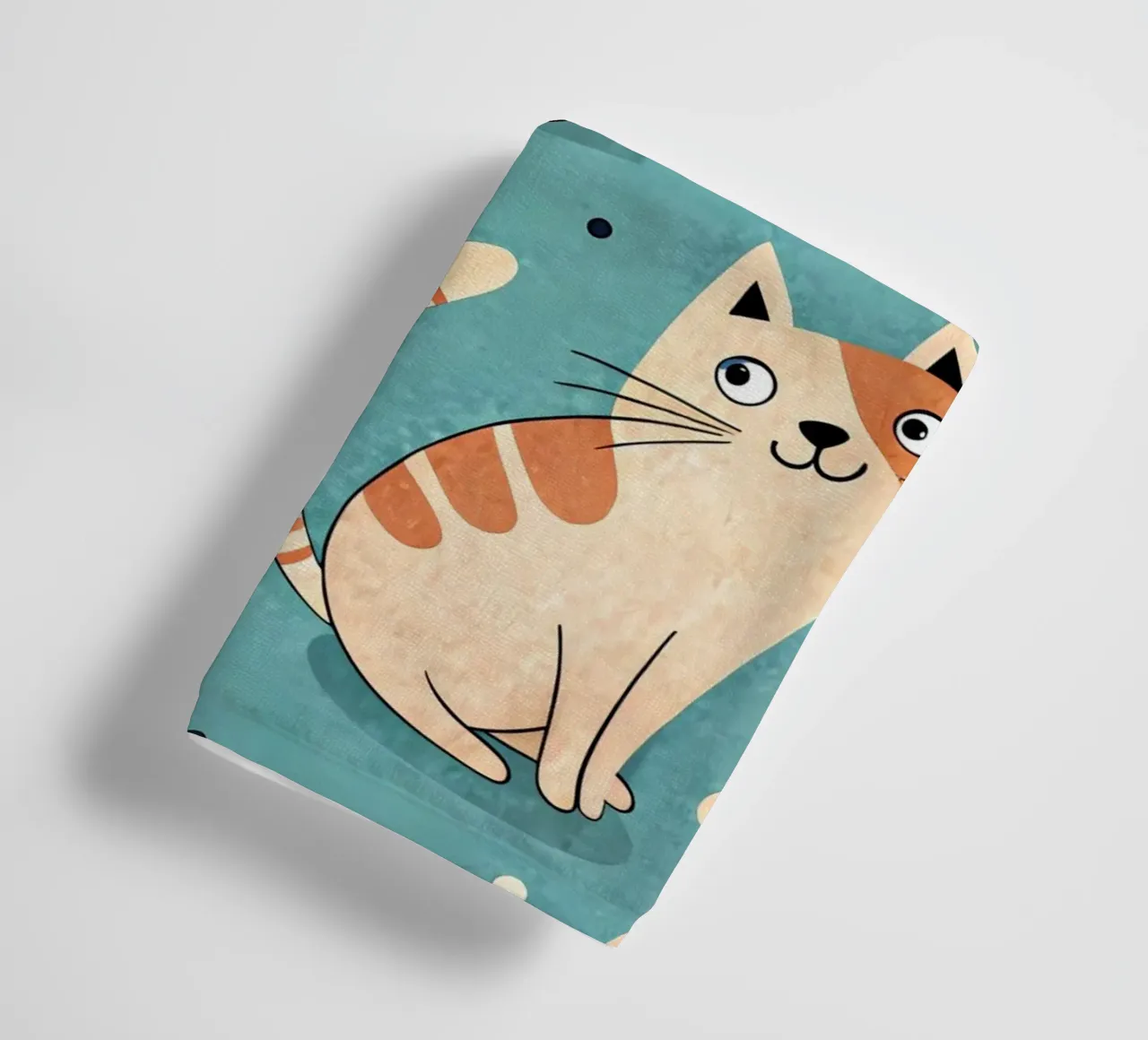 Cat Doodle Pattern towel by Happy Littles