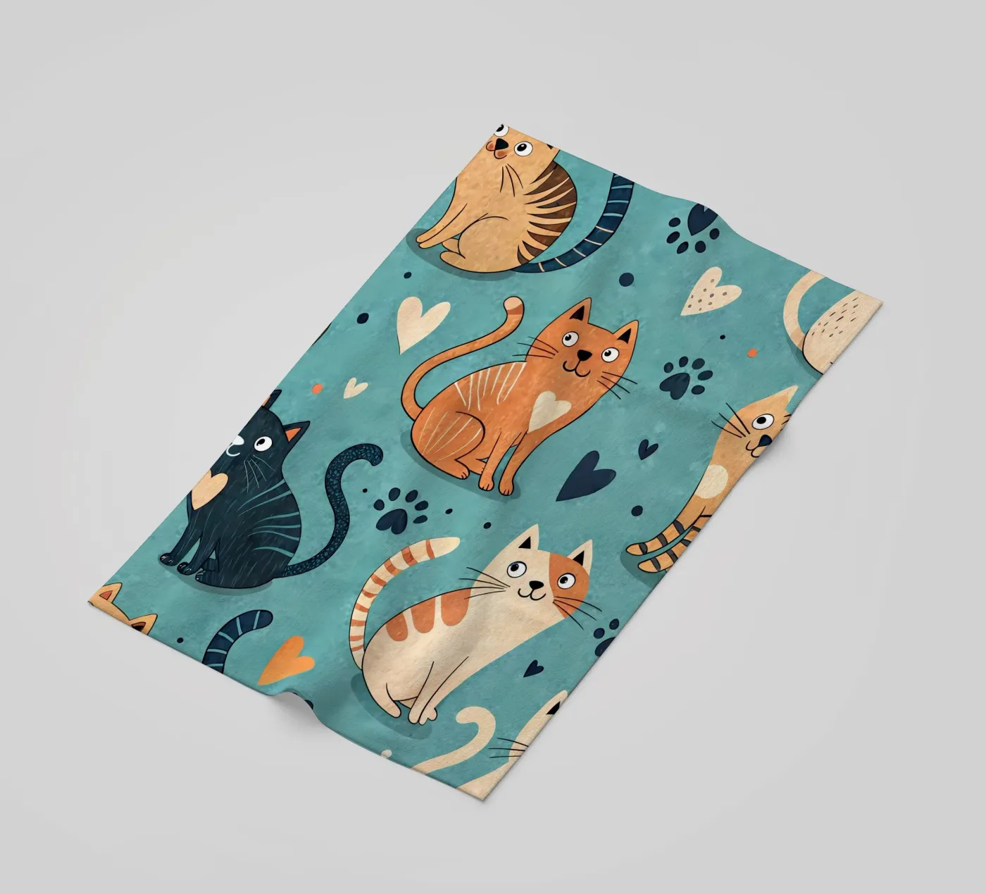 Cat Doodle Pattern telo mare da Happy Littles