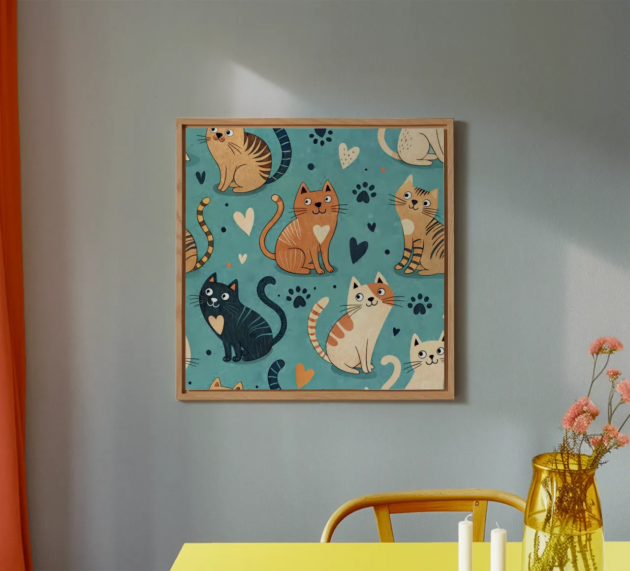 Cat Doodle Pattern forex plate by Happy Littles