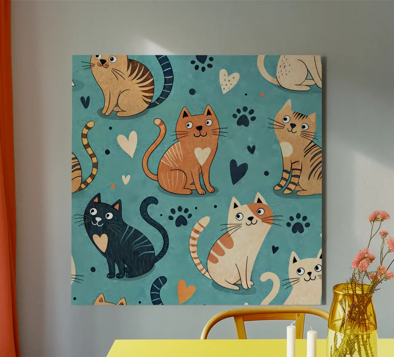 Cat Doodle Pattern forex plate by Happy Littles